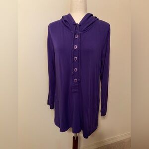 Susan Graver Women’s Tunic Hoodie. Size M